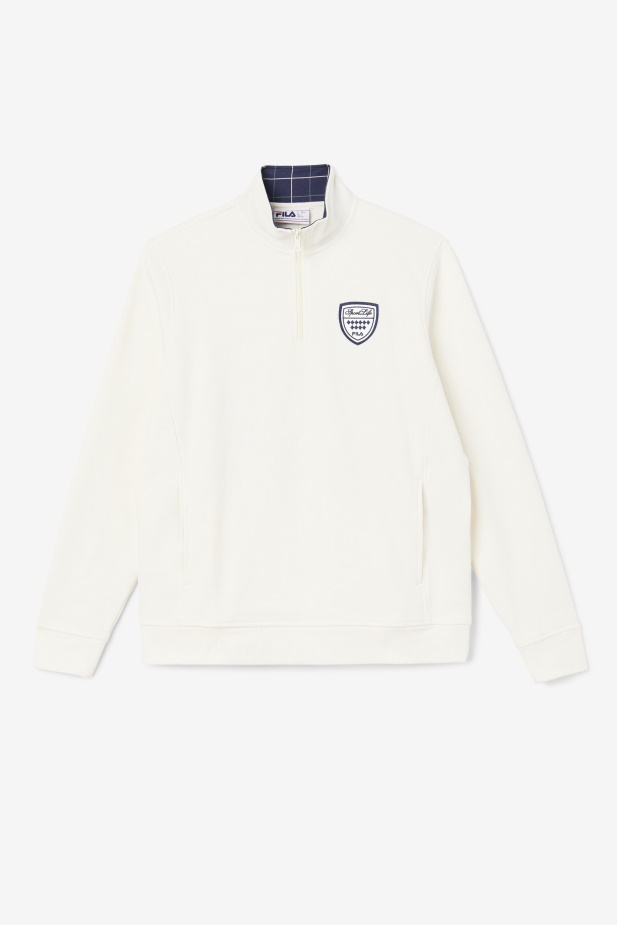 Mikina Fila Nima 1/4 Zip Gardenia/navy/červenec Bug