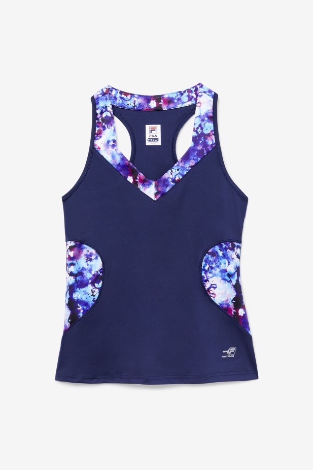 Nakládaná Ohlávka Tank Fila Navy Print/navy