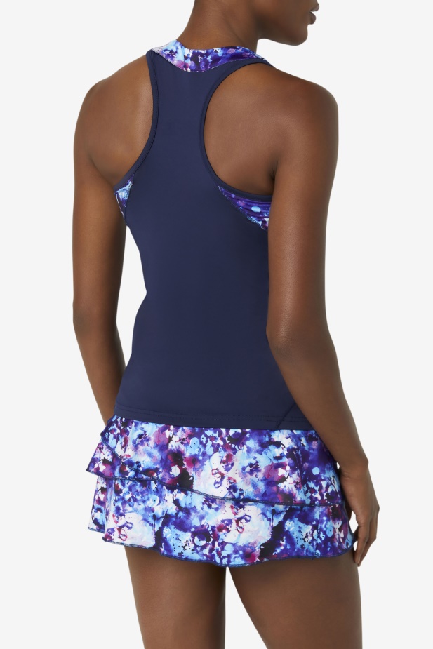 Nakládaná Ohlávka Tank Fila Navy Print/navy