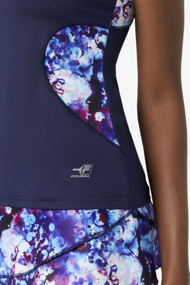 Nakládaná Ohlávka Tank Fila Navy Print/navy