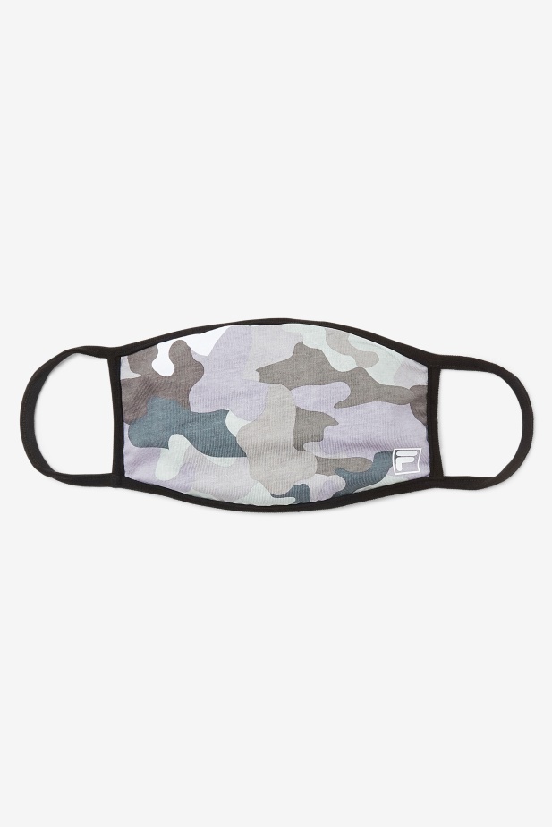 šedá Maskovací Maska ​​na Obličej šedá Camo Fila