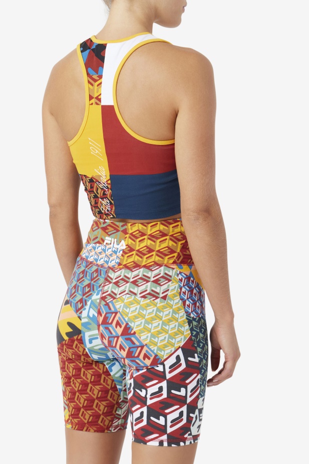 žlutá/bílá/rebarborová/oceánská Zhuri Tank Fila