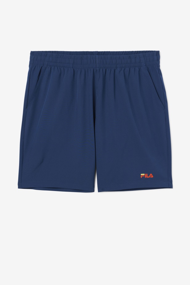 Ravini Short Navy/yellow/cherry Tomato Fila