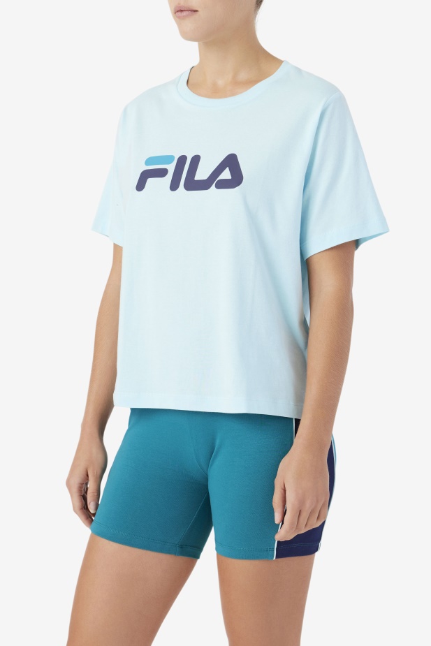 Tee Fila Ledové Aqua/navy/biscay Bay