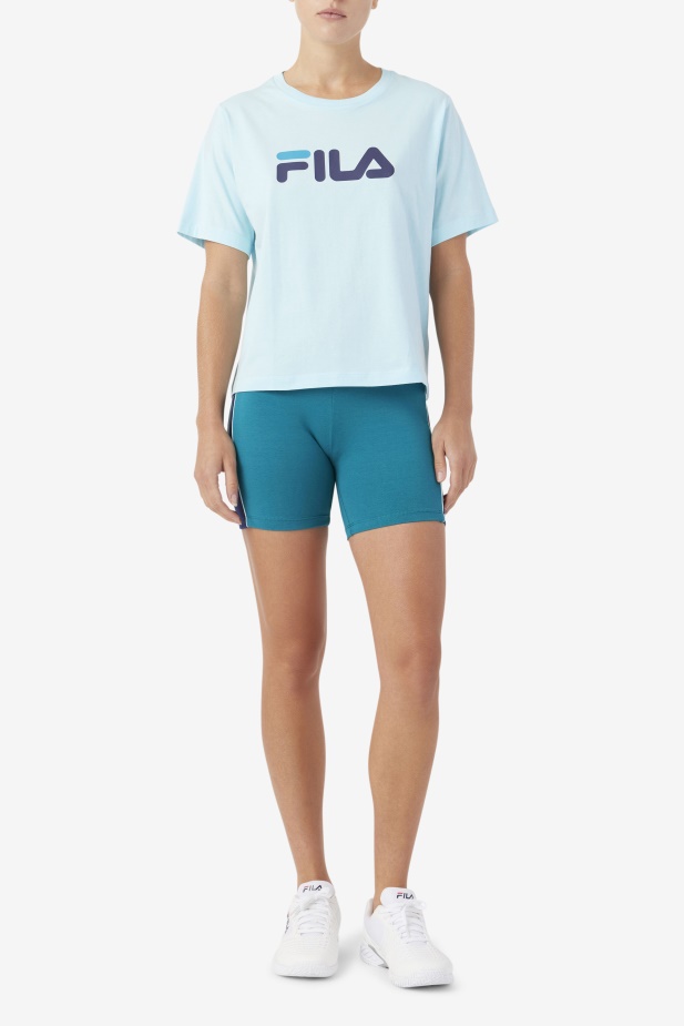 Tee Fila Ledové Aqua/navy/biscay Bay