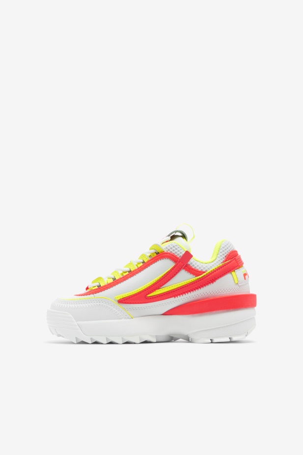 Fila Bílá/ohnivý Korál/žlutá Little Kids\' Disruptor 2 Zk