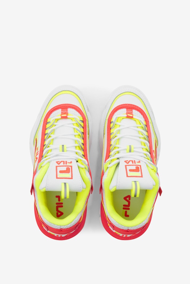 Fila Bílá/ohnivý Korál/žlutá Little Kids\' Disruptor 2 Zk
