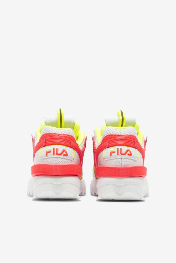 Fila Bílá/ohnivý Korál/žlutá Little Kids\' Disruptor 2 Zk