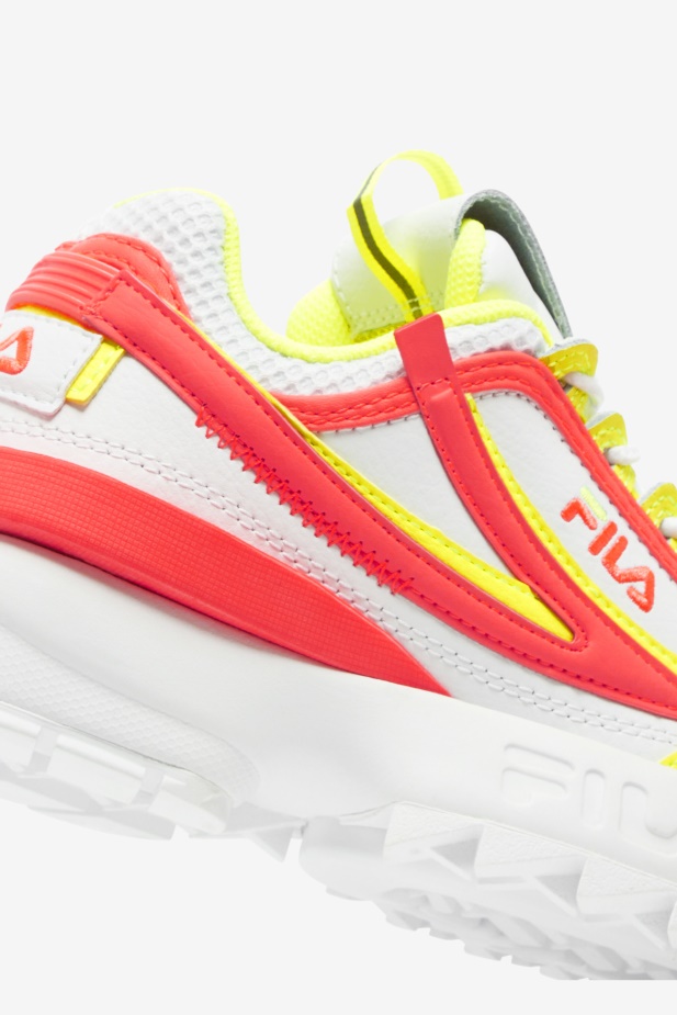 Fila Bílá/ohnivý Korál/žlutá Little Kids\' Disruptor 2 Zk