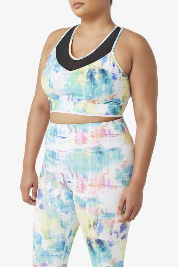 Tie Dye/black/white Uplift Racerback Top Fila