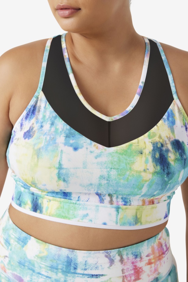 Tie Dye/black/white Uplift Racerback Top Fila