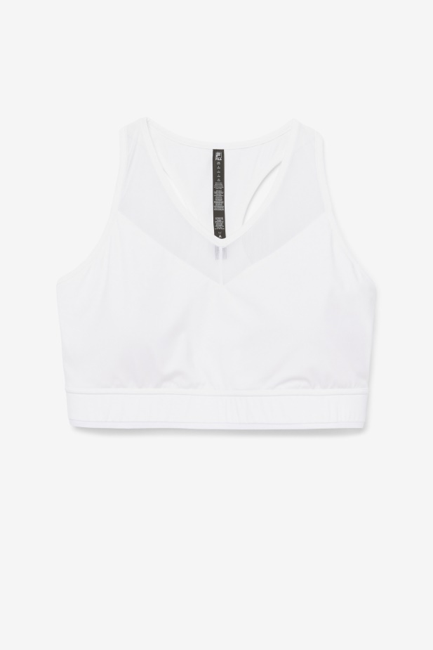 Uplift Racerback Podprsenka Top Bílá Fila