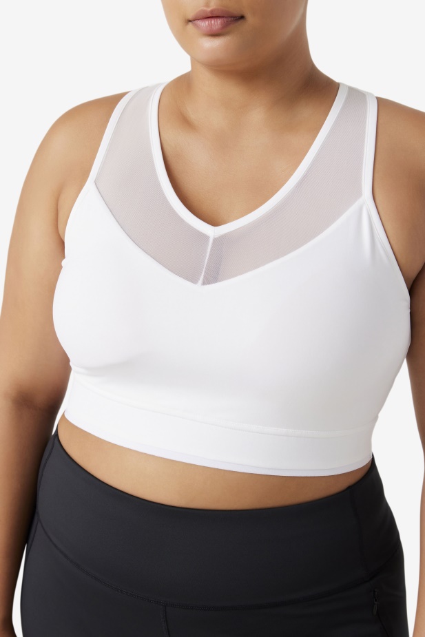 Uplift Racerback Podprsenka Top Bílá Fila