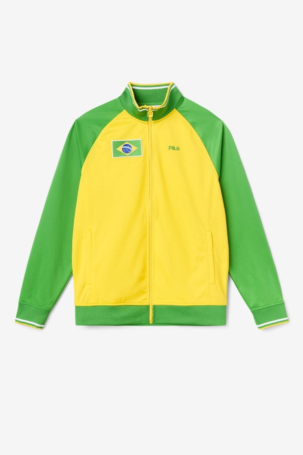 Bunda Brazilská Fila žlutá/fern Zelená/bílá