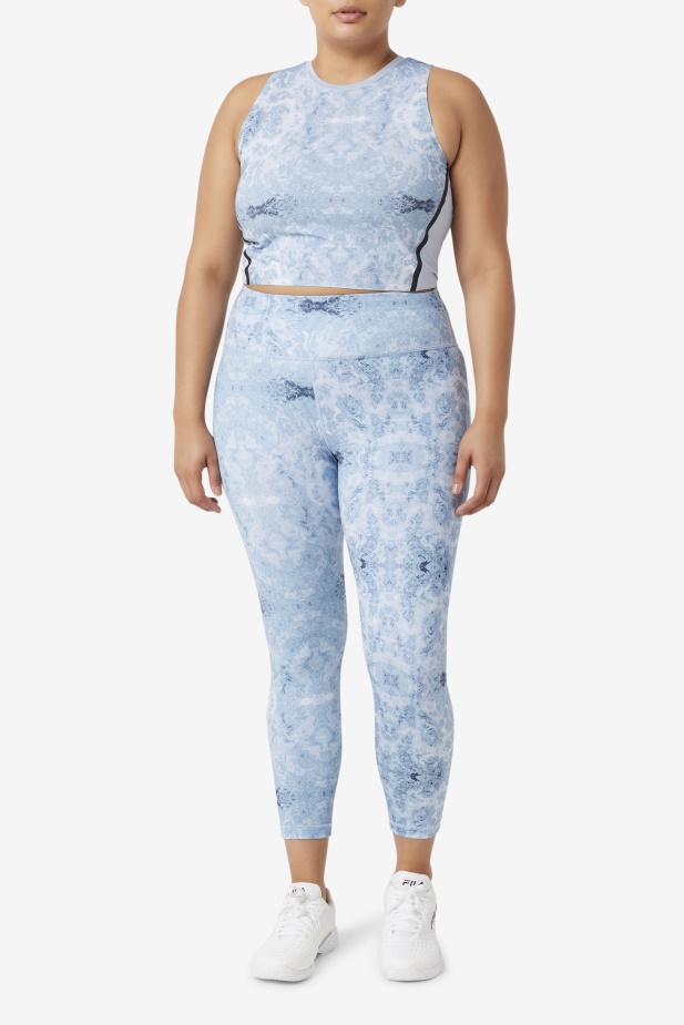Uplift Athletic Crop Top Fila Modrá Mlha/černá
