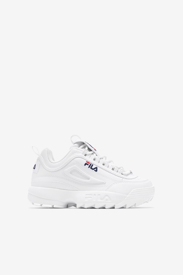 Bílý/peacoat/červený Dětský Disruptor 2 Fila