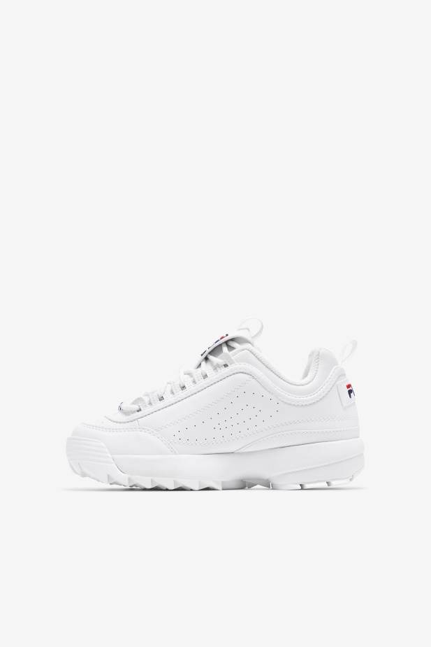 Bílý/peacoat/červený Dětský Disruptor 2 Fila