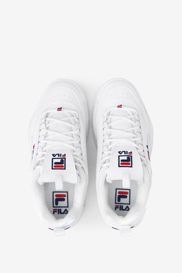 Bílý/peacoat/červený Dětský Disruptor 2 Fila