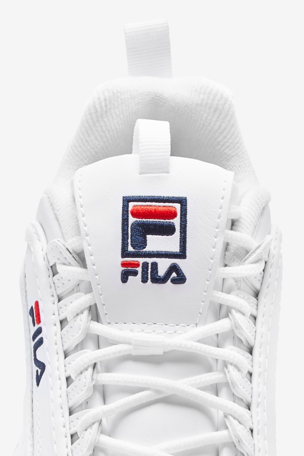Bílý/peacoat/červený Dětský Disruptor 2 Fila