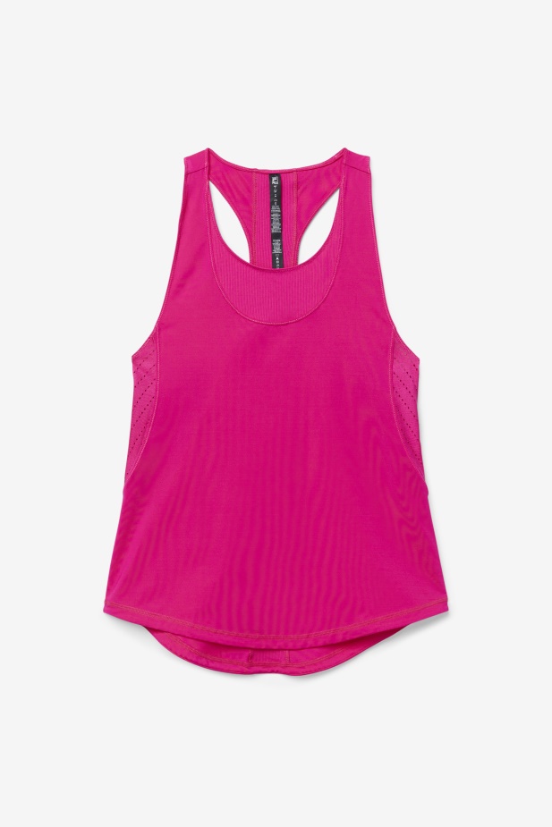 Fila Brtpink Uplift S Texturou Racerback Tílko