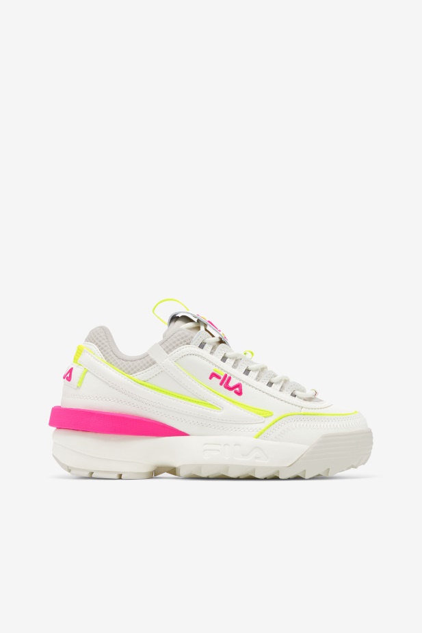 Fila Dámský Disruptor 2 Exp Bílá/bílá Písková/růžová Glo