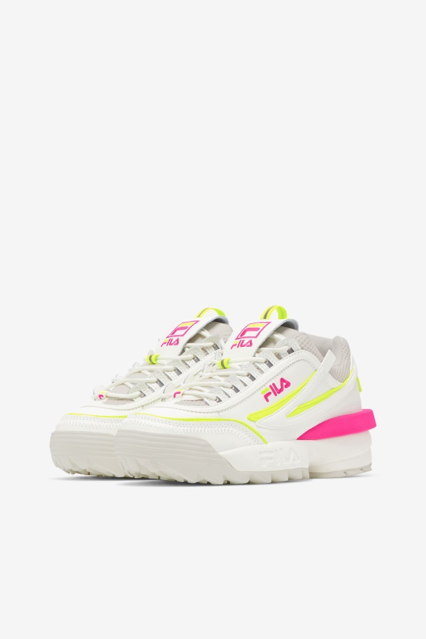 Fila Dámský Disruptor 2 Exp Bílá/bílá Písková/růžová Glo