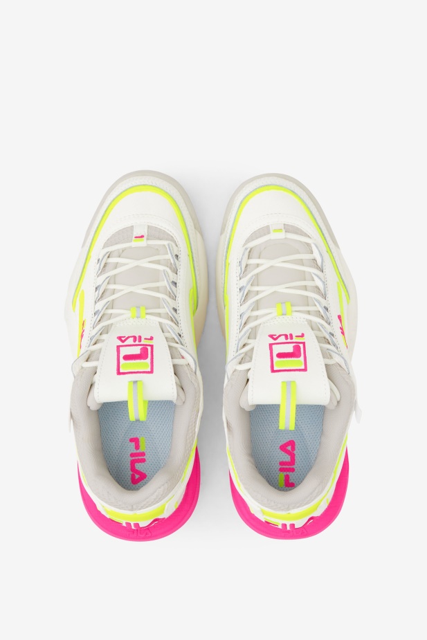 Fila Dámský Disruptor 2 Exp Bílá/bílá Písková/růžová Glo