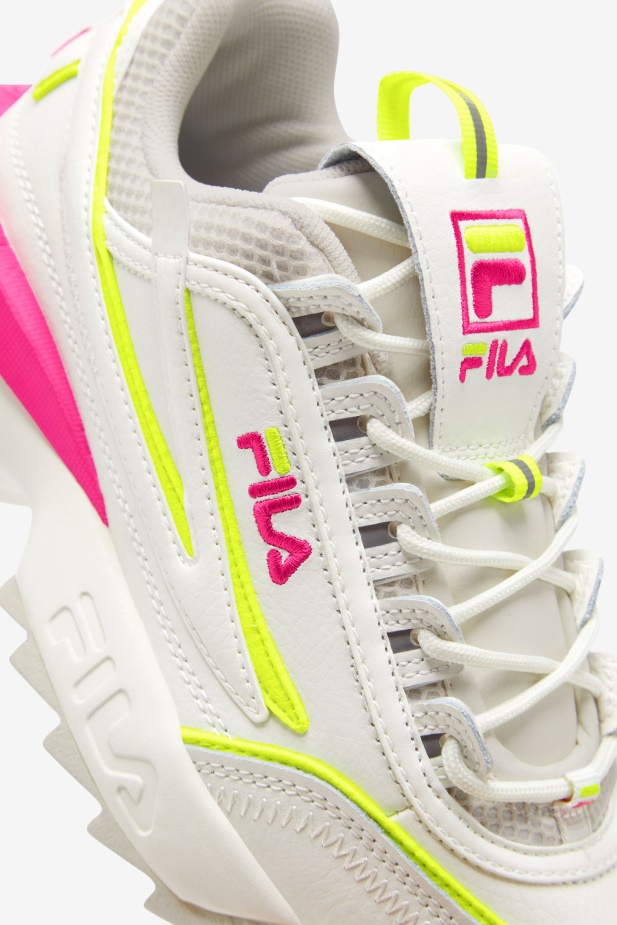 Fila Dámský Disruptor 2 Exp Bílá/bílá Písková/růžová Glo