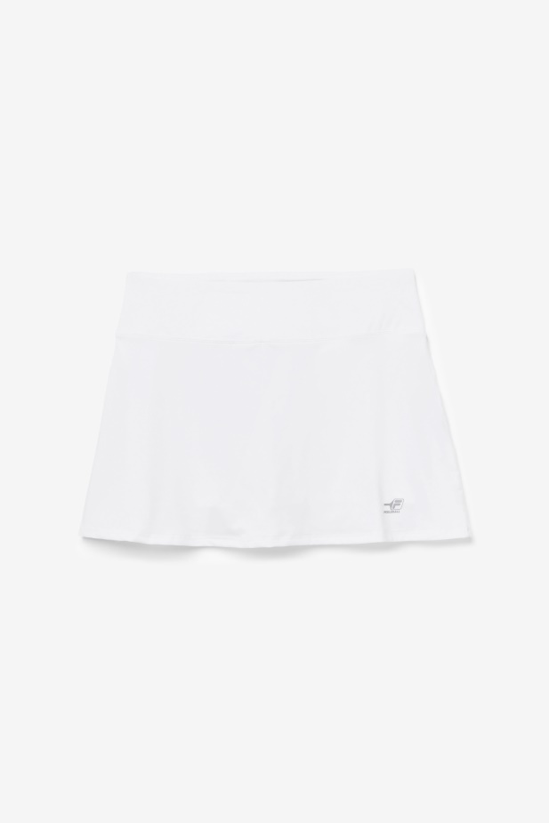 Fila Bílá Nakládaná Poskakovat Skort