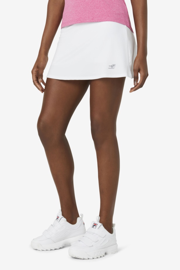 Fila Bílá Nakládaná Poskakovat Skort