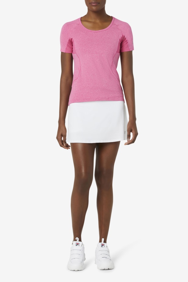 Fila Bílá Nakládaná Poskakovat Skort