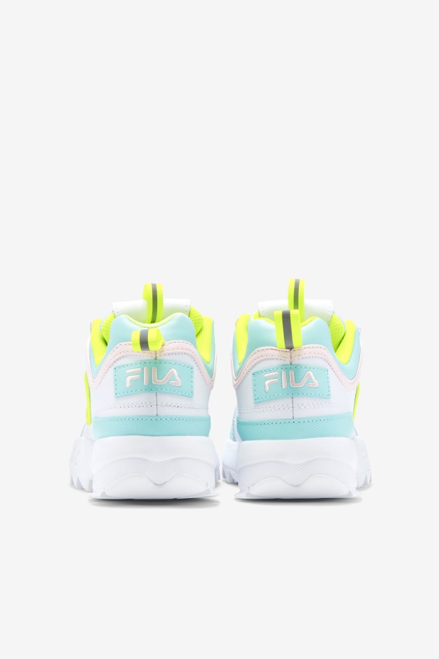 Fila Little Kids\' Disruptor 2 Prémiová Bílá/žlutá/modrá