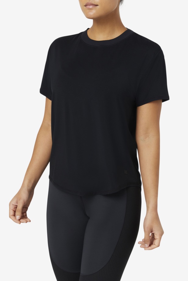 Fila Fi-lux černý Top S Krátkým Rukávem