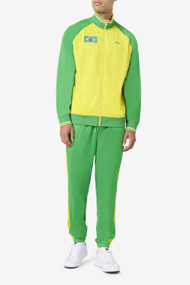 Fila Fern Zelené/žluté Brazilské Tepláky
