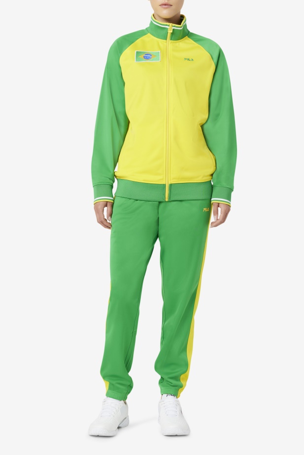 Fila Fern Zelené/žluté Brazilské Tepláky