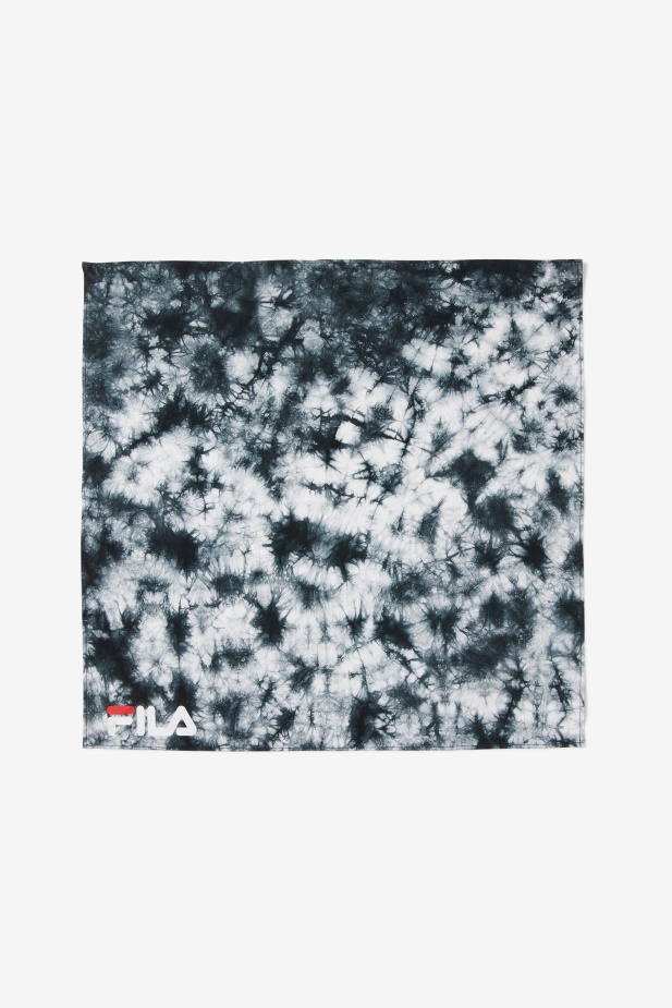 Black/white Black & White Kravatový Dye Bandana Fila