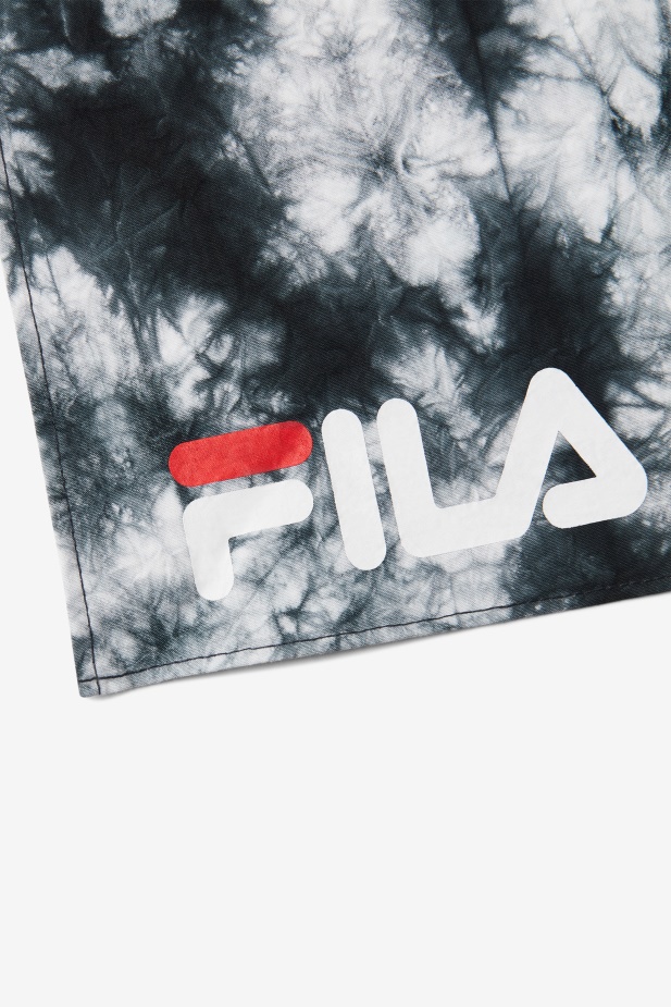 Black/white Black & White Kravatový Dye Bandana Fila