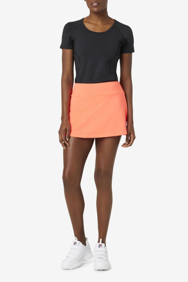Ohnivý Korál Fila Pikleball Poskakovat Skort