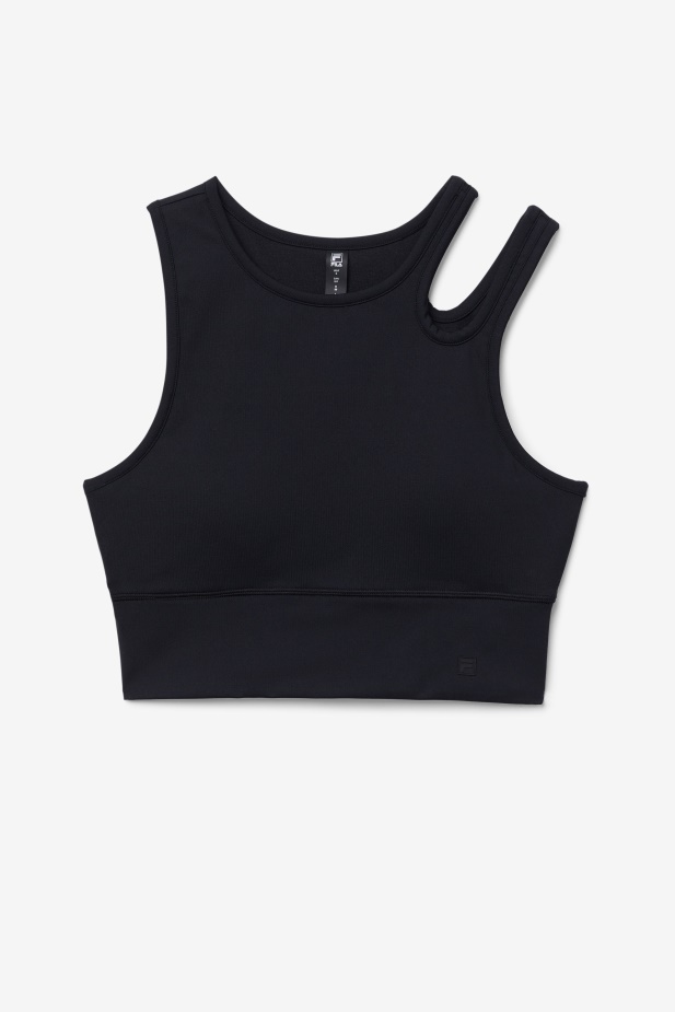 Fila Black Uplift Plátky Crop Podprsenka Top