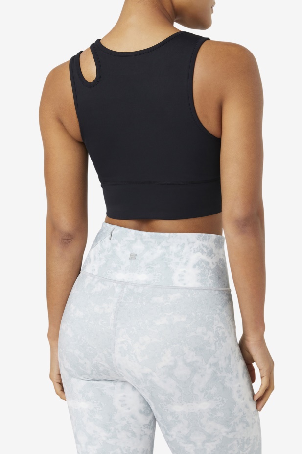 Fila Black Uplift Plátky Crop Podprsenka Top