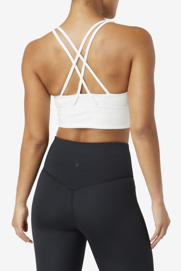 Bílá Uplift Cross Back Podprsenka Top Fila