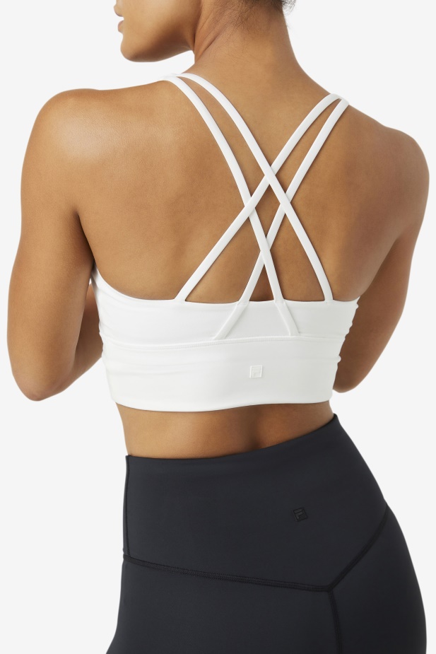 Bílá Uplift Cross Back Podprsenka Top Fila