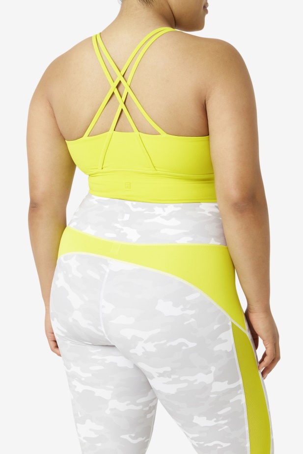Fila Uplift Cross Back Bra Top Síra