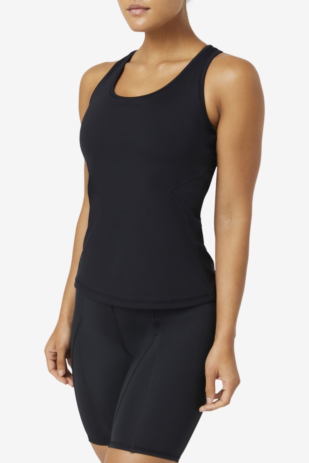 Black Uplift Open Racerback Tílko Fila