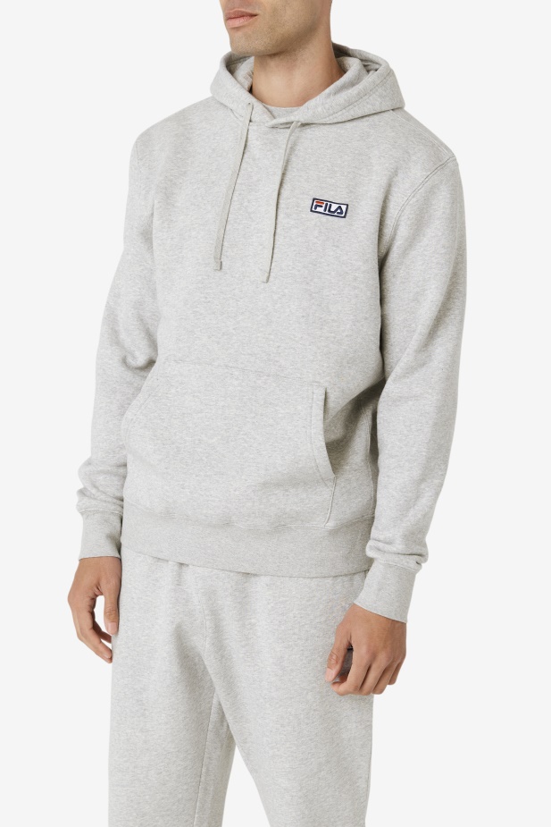 Mikina S Kapucí Fila šedý Vřes/bílý Algot