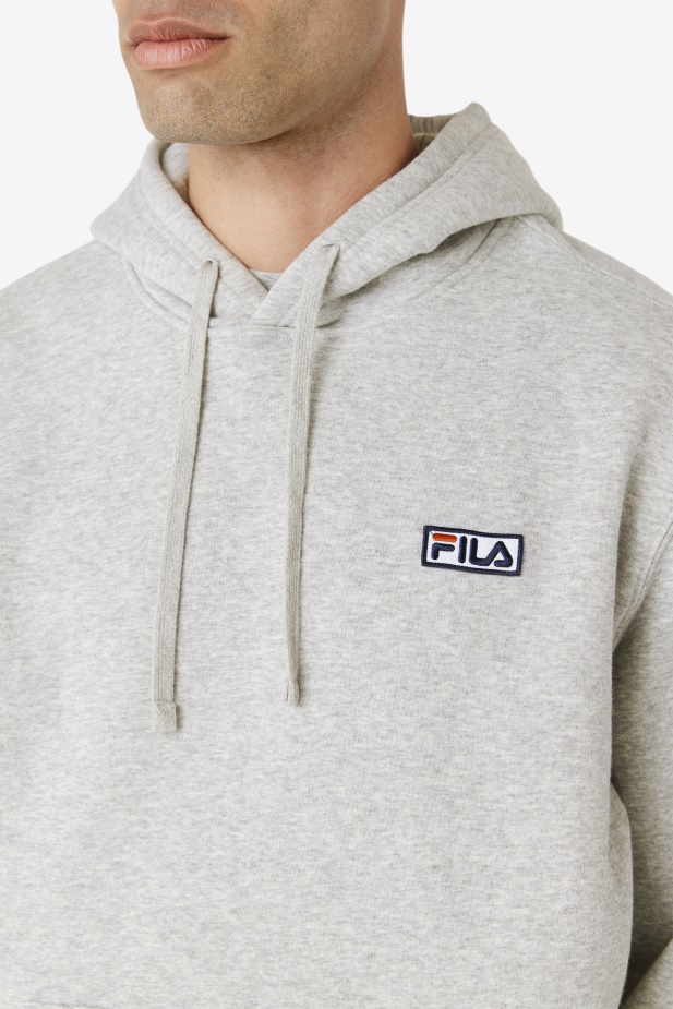 Mikina S Kapucí Fila šedý Vřes/bílý Algot