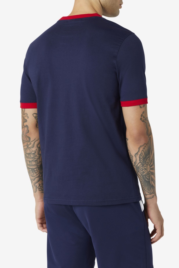Marconi Ringer Tee Peacoat/červená Fila