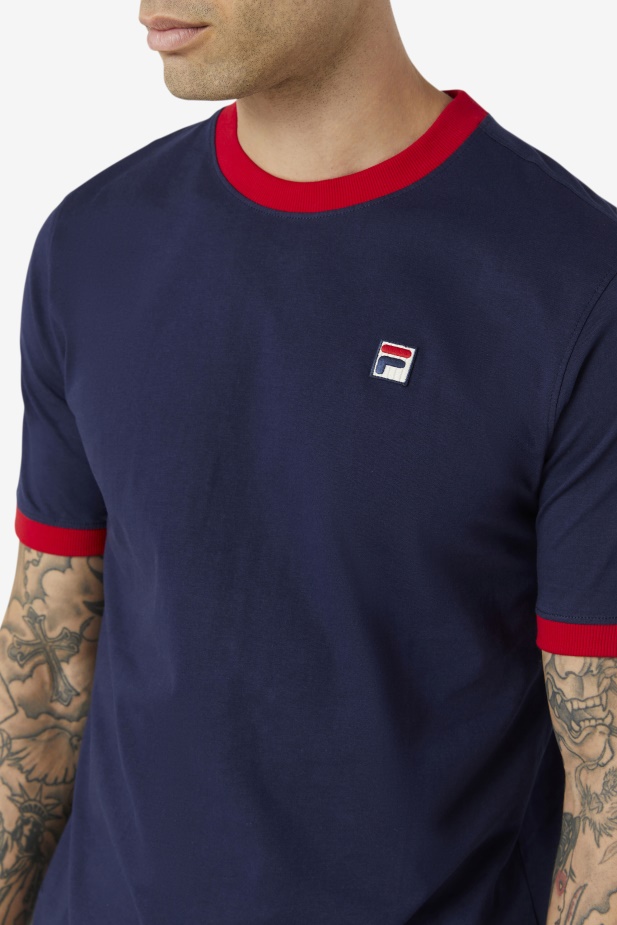 Marconi Ringer Tee Peacoat/červená Fila