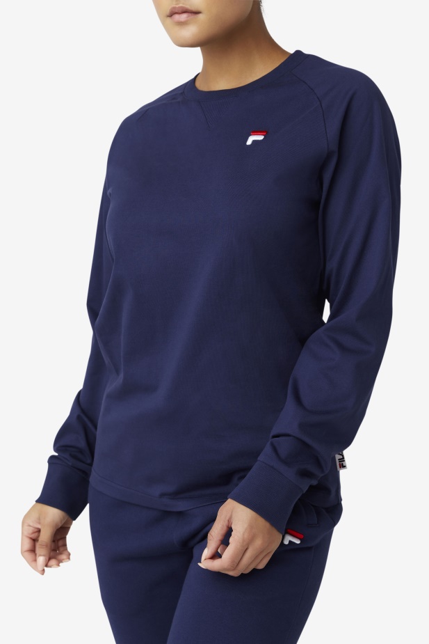 Peacoat Fila Flynn Tričko S Dlouhým Rukávem