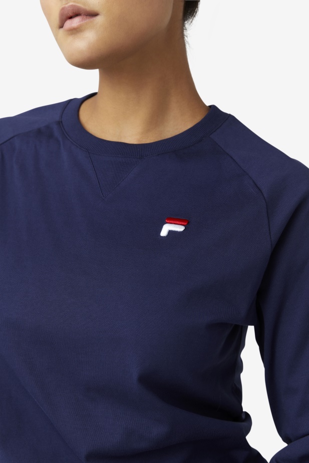 Peacoat Fila Flynn Tričko S Dlouhým Rukávem